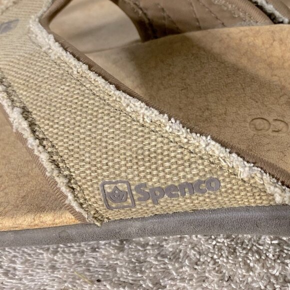 Spenco Yumi Plus Straw Java Cork Flip Flops 10 - Picture 4 of 14